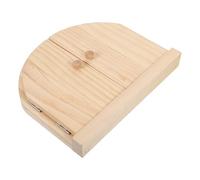 GALPADA Cubierta de Interruptores y Tomacorrientes de Madera Doble Puerta, Protección contra Polvo para Guarderías y Interiores Modernos en Color Caqui