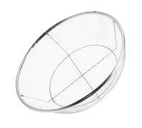 GALPADA Cubierta de Rejilla Antichispas Redonda 39,5cm Extraíble | Metal Plata, Borde Enrollado Seguro, Instalación Rápida y Limpieza Fácil, para Patio Trasero y Camping