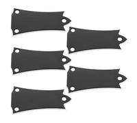 GALPADA Cubierta de Varilla de Armadura Negra con Placa de Metal Forma de Reloj para Mástil de Guitarra Eléctrica Protector Repuesto para Mantenimiento y Presentaciones