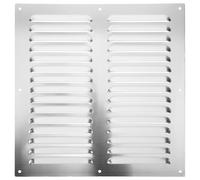 GALPADA Cubierta de Ventilación para Extractor de Aire Acondicionado en Acero Inoxidable Plata, Resistente a Condiciones Climáticas Duras, Adecuado para Fiesta Verano y Ventilación