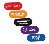 GALPADA Cubiertas Protectoras para Cámara Web Portátil y Tablet, Protector De Privacidad Adhesivo 5 Piezas, Anti-mirones, para Ordenadores y Teléfonos Inteligentes, Color Negro, Diseño Compacto