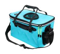 GALPADA Cubo Plegable de Pesca de Gran Capacidad Agujero de Suministro de Oxígeno y Tapa de Red, Adecuado para Camping y Hiking Celebración Verano