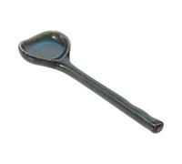 GALPADA Cuchara de Cerámica Verde Mango Largo Diseño Ergonómico Práctica para Cocina y Servicio Hogar