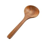 GALPADA Cuchara para Servir de Madera de Teca Resistente Mango Largo Que No Quema las Manos, Utensilio Adecuado para Cocina en Restaurantes y Tiendas de Alimentos