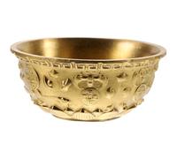 GALPADA Cuenco Decorativo de Latón Cobre de 8 Cm, Adorno de Cornucopia Vintage para Escritorio y Hogar, Accesorio de Diseño para Festivales y Obsequio Original Patrón Estilo Aleatorio