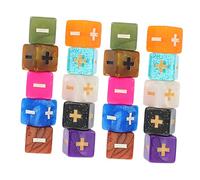 GALPADA Dados De Enseñanza De Matemáticas y Signos De Cálculo para Niños, 20 Piezas, Colores Aleatorios, Material Seguro y Resistente, Juguete Educativo para Escuela y Aprendizaje