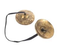 GALPADA De Címbalos De Dedo Pequeños De Latón Para Instrumentos Musicales Étnicos, Platillos De Mano Para Danza Del Vientre y Yoga, Campana Espiritual De Nepal Para Rituales y Prácticas Musicales