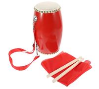 GALPADA de Cintura Tradicional de Resistente para Adultos Completo con Baquetas Correa y Pañuelo para Celebraciones y Bailes Populares