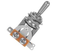 GALPADA de Pastillas con Tuerca y Arandela de Palanca de 3 Vías Gn118 Control de Tono, Material Metálico Color Plata para Guitarra Eléctrica