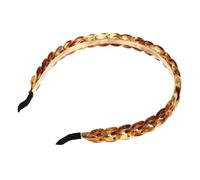 GALPADA Diadema Acrílica Diseño de Cadena Vintage Tamaño Estándar para Mujer y Niña Uso Diario y Fiestas Accesorio Cabello Color Ámbar