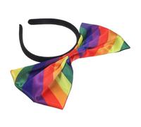 GALPADA Diadema Arcoíris para Mujer Lazo Accesorio de Peinado para Disfrazarse Colorido Celebraciones
