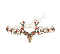 GALPADA Diadema Astas de Ciervo para Mujer, Accesorios Navideños Elegantes y Fáciles de Usar, Compatible Tipo de Cabello para Celebraciones Festivas