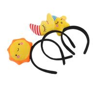GALPADA Diadema Creativa de Sol, Luna para Niñas y Mujeres, 3 Piezas de Plástico y Tela, Portátil y Fácil de Usar para Fotos y Actividades Diarias