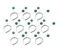 GALPADA Diadema de Antena Extraterrestre Verde 10 Unidades Bolas de Purpurina y Espuma para Disfraz y Fiesta, Accesorio Ligero para Adultos en Carnaval, Halloween y Cosplay