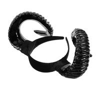 GALPADA Diadema De Cuerno De Oveja Negra Para Halloween Aros Cabello Banda Decorativa Para Fiestas