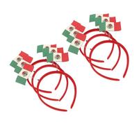 GALPADA Diadema de Fútbol Mexicana 6 Piezas para Fiesta y Animación, Accesorios Deportivos Cabello Bandera de México, Ligera y Cómoda para Celebraciones y Eventos Deportivos