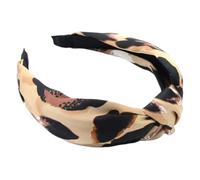 GALPADA Diadema Estampado Leopardo Elástica Banda Ancha para Mujer Tocado Decorativo Reutilizable para Fiestas Maquillaje y Actividades Diarias