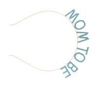 GALPADA Diadema Ligera de Aleación Diseño Elegante para Futuras Mamás, Accesorio Versátil Adecuado para Showers y Sesiones de Fotos de Maternidad