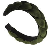 GALPADA Diadema Trenzada Acolchada para Mujer y Niña Accesorio Elegante Cabello Diadema Ancha Tocado Vintage para y Maquillaje