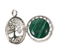 GALPADA Dije Artesanal Árbol Vida Piedra y Aleación, Amuletos Para Hacer Joyas, Colgante Pequeño Para Pulseras y Collares, Accesorio Versátil Para Creación De Joyería Manual
