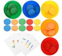 GALPADA Educativo de Clasificación de Colores para Boles Sensoriales de Motricidad Fina Juguetes Montessori para Aprendizaje y Coordinación Manual Pequeños de Años