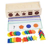 GALPADA Educativo de Madera para Años Juguetes Montessori de Clasificación de Formas y Colores Desarrollo de Habilidades Motoras Finas y Cognición para Preescolares