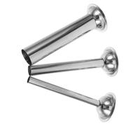 GALPADA Embutidora de Salchichas Acero Inoxidable Tamaño 5 Juego 3 Tubos para Relleno de Carne Kit Utensilios Cocina para Embutidos Caseros Compatible Carne Molida Fácil Limpieza