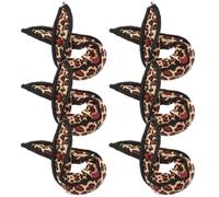 GALPADA Esponja Rizadora de Pelo Leopardada 6piezas Herramienta para Peinar Rodillo de Esponja sin Daño para Mujeres Peinados para Dormir Clips