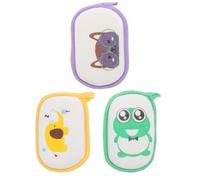 GALPADA Esponjas de Baño para Pequeños 3 Piezas de Poliéster y Esponja Exfoliante para Shower y Cuidado Delicado Piel Color Aleatorio