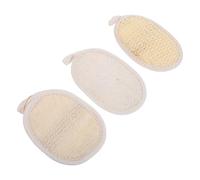 GALPADA Esponjas Exfoliantes de Lufa Natural 3 Unidades Sisal y Cáñamo, Esponja Vegetal para Ducha y Baño, Exfoliante Corporal para Piel Sensible, Depurador Corporal para Uso Diario