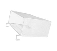 GALPADA Estantería con Ganchos Escritorio Sobremesa Metálica de Color Blanco Almacenamiento y Categorización para Oficina, Adecuado para Pared de Cubículo y Escritorio