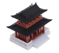 GALPADA Estatua Miniatura Pagoda Estilo Retro Vintage Doble de Edificio Chino para Decoración Micro Paisaje Ornamentación Zen para Terrarios y Jardines Pequeños