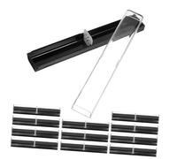 GALPADA Estuche para Bolígrafos Transparente Tamaño Compacto, Caja De Plástico Translúcida para Almacenamiento De Plumas Estilográficas, Set De 12 Unidades, para Oficina y Viaje