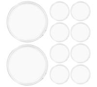 GALPADA Estuche redondo para monedas conmemorativas de 60mm, caja de exhibición para coleccionistas con tapa transparente, almacenamiento seguro y presentación elegante para 10 piezas