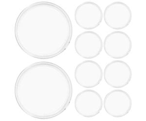 GALPADA Estuche redondo para monedas conmemorativas de 60mm, caja de exhibición para coleccionistas con tapa transparente, almacenamiento seguro y presentación elegante para 10 piezas