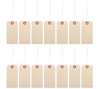 GALPADA Etiquetas de Envío Manila 50 Unidades 6x12 Cm con Alambre de Hierro Resistentes para Embalaje Industrial y Organización Logística en Almacenes y Transporte