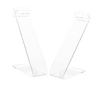 GALPADA Expositor De Zapatos Acrílico Transparente - Soporte De Exhibición para Calzado - Ideal para Sandalias y Zapatillas Pack De 2 Piezas Diseño Elegante y Funcional