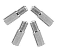 GALPADA Extensiones de Vástago de Válvula de Neumático Instalación Rápida de Latón Niquelado, Resistentes al Desgaste 4 Piezas de 25mm para Reemplazo de Múltiples Válvulas