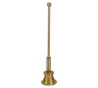 GALPADA Extintor de Llama de Vela Elegante y Vintage de Aluminio Dorado Mango Cómodo para Apagar Mechas de Velas Aromáticas en Navidad y Día Madre