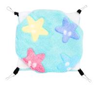 GALPADA Felpa Cama Colgante Verde, de Doble Capa y Metal, para Mascotas | Estilo Estampado de Estrellas, Buena Capacidad de Carga, Efecto Cálido, para Animal Pequeño