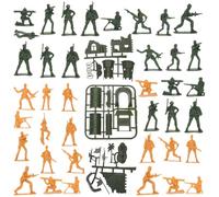 GALPADA Figuras de Soldados de Juguete Miniatura de Plástico Conjunto de 1 Juego para Soldaditos de Plástico Realistas para Escenas Militares y Decoración Infantil