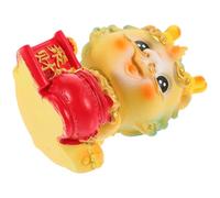 GALPADA Figurita de Dragón del Zodiaco Chino Resina Decoración Miniatura para Año Adorno de Escritorio con Diseño Tradicional Regalo para Feliz Año y Decoración de Nochevieja