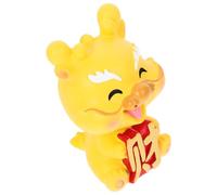 GALPADA Figurita Dragón Resina con Cabeza Oscilante Decoración Resistente para Coche Escritorio y Coleccionistas Diseño Divertido y Exclusivo