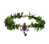 GALPADA Floral Bohemia Artesanal con Detalle de Gota V para Novias y Sesión Fotográfica Tocado Único para Bodas Temáticas y Fiestas Especiales Accesorio Delicado y Romántico