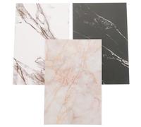 GALPADA Fondos para Fotografía de Productos Patrón de Mármol, Set de 3 Tableros Reutilizables Livianos y Resistentes, Tamaño Adecuado para Alimentos, Joyas y Cosméticos, Telón de Fondo