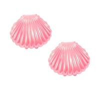 GALPADA Fotográfico Forma de Concha de Imitación Rosa Set de 2 Piezas Caja de Almacenamiento para Decoración de Escritorio y Hogar Accesorio para Fotos y Exhibición de Joyas Pequeñas