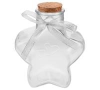 GALPADA Frascos de Vidrio con Arena y Estrella de Papel con Tapón de Corcho en Forma de Estrella para Decoración y Almacenamiento, Ideales para Fiestas y Showers