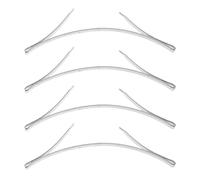 GALPADA Freno Puerta Corredera Armario de Acero Manganeso Diseño Amortiguador Integrado, Fácil de Instalar, Color Plata, Pack de 4 Piezas para Puertas Corredizas