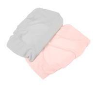 GALPADA Funda Elástica para Cambiador de Bebés 2 Piezas, Lavable y Transpirable, Algodón Suave, Ajuste Seguro para Pañales, Compatible Mayoría de Muebles Cambiadores, Colores Rosa Claro