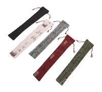 GALPADA Funda Plegable para Abanico de Mano 9-10 Pulgadas 5 Piezas Algodón y Lino Vintage Estilo Chino Bolsa Organizadora Protector para Eventos Culturales y Viajes